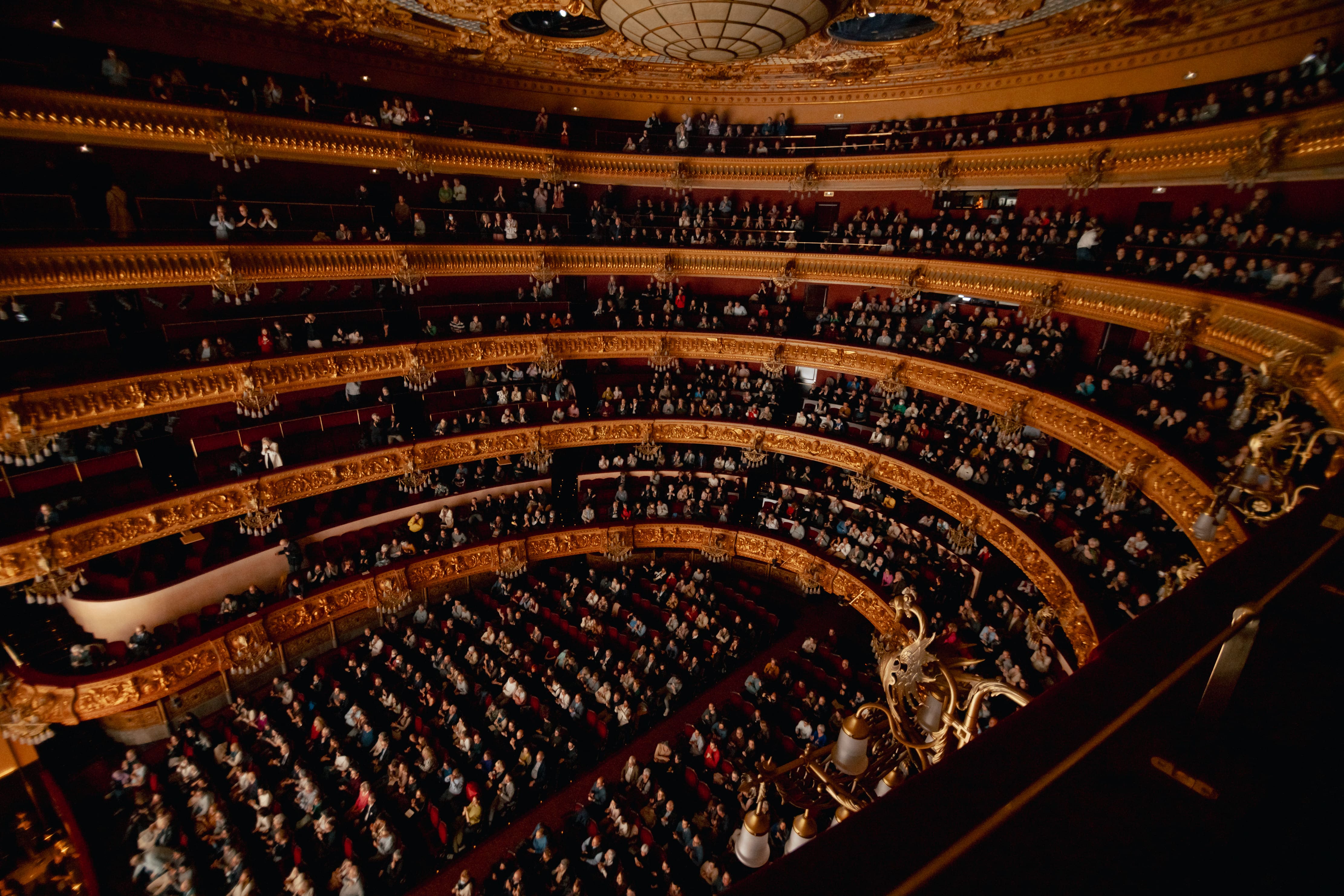 Vistes de la platea del Gran Teatre del Liceu de Barcelona 