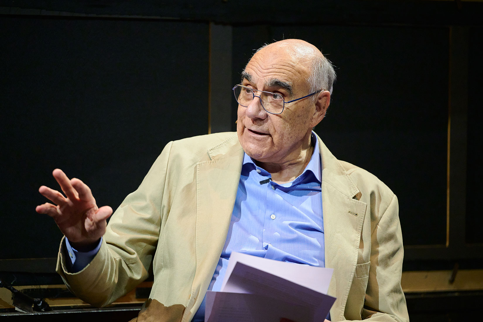 Salvador Alemany, president de la Fundació del Gran Teatre del Liceu, a la roda de premsa de comiat del mestre Josep Pons (© Mario Wurzburger)