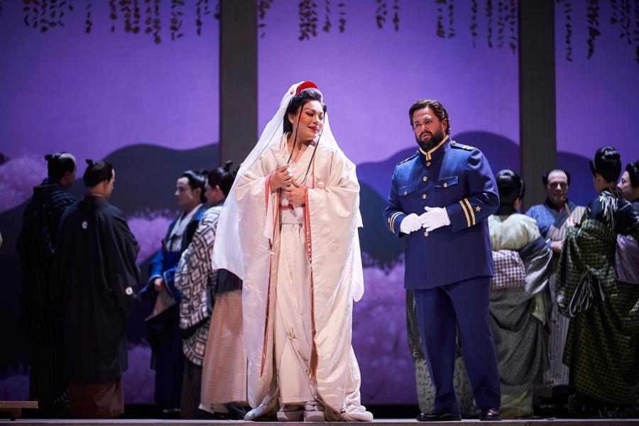 Aylin Pérez i Celso Albelo a l'òpera 'Madama Butterfly' de Puccini al Gran Teatre del Liceu. Foto de David Ruano.