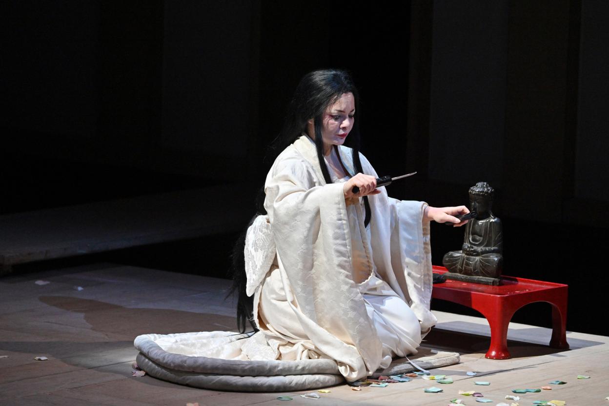 Un moment de l'òpera 'Madama Butterfly'  de Puccini al Gran Teatre del Liceu.