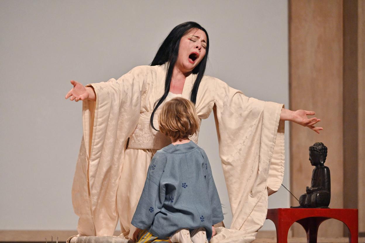 Un moment de l'òpera 'Madama Butterfly'  de Puccini al Gran Teatre del Liceu.