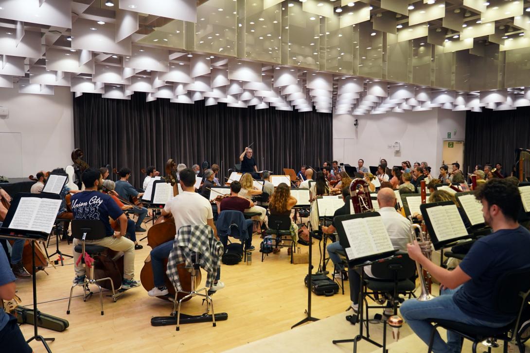 Assaig de l'Orquestra del Liceu.