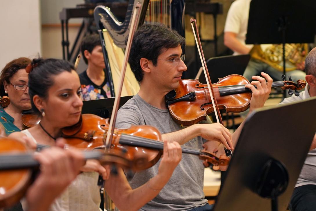 Assaig de l'Orquestra del Liceu.