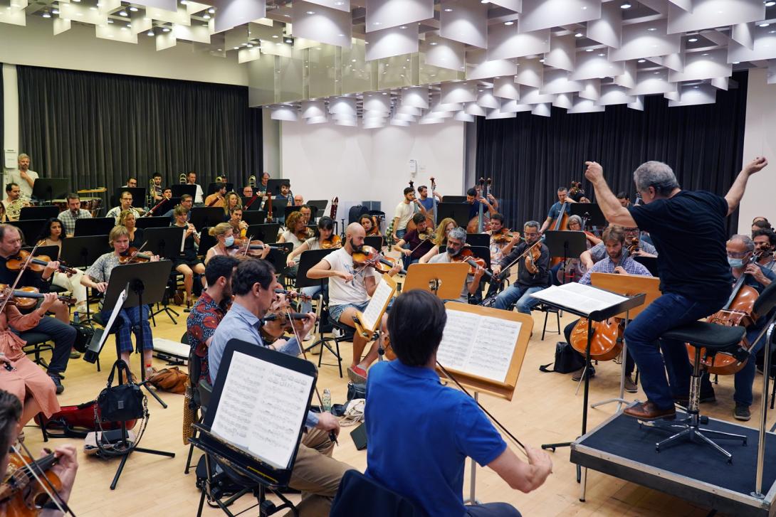 Assaig de l'Orquestra del Liceu.