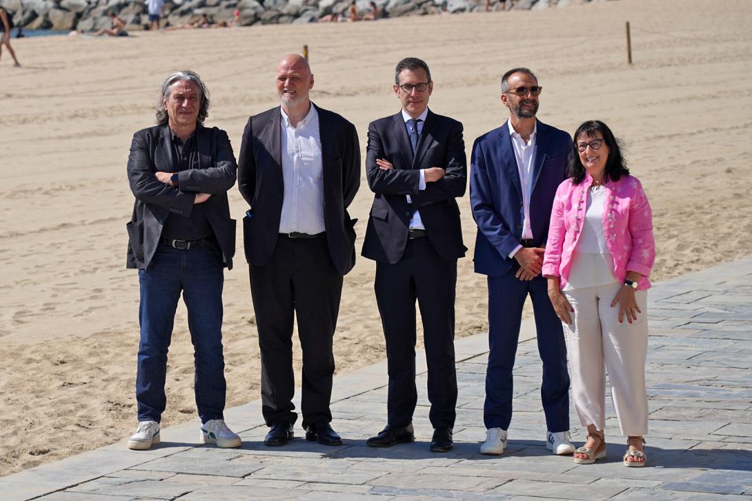 Xavier Marcé,  Joan Oller, Valentí Oviedo, Robert Brufau i Elisa Durán.